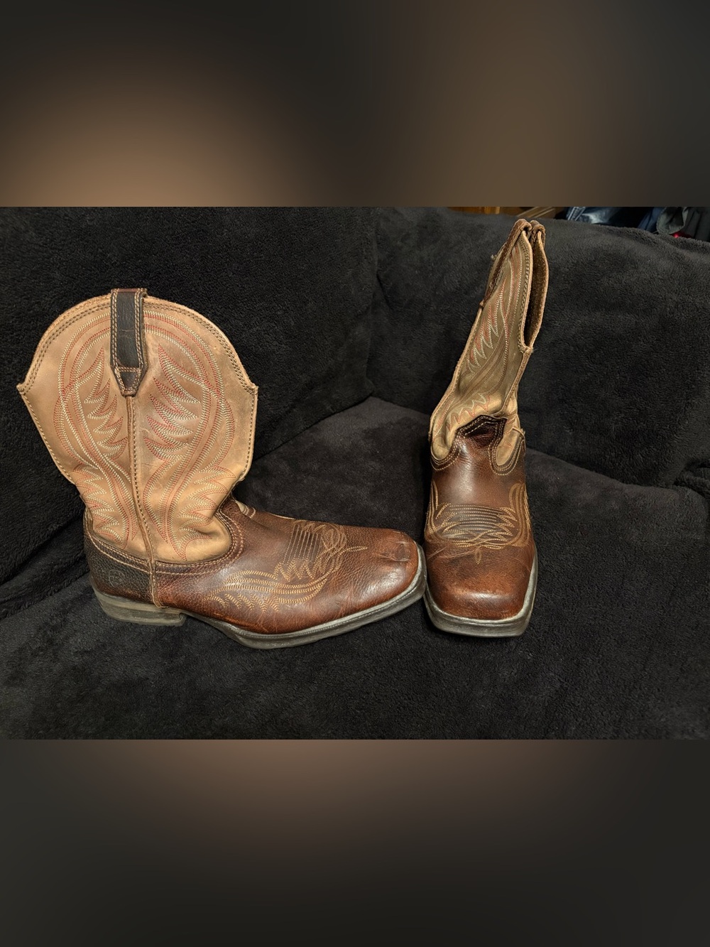 Ariat Rambler Revival brown leather soft shaft western boots #10013637 men’s 11D